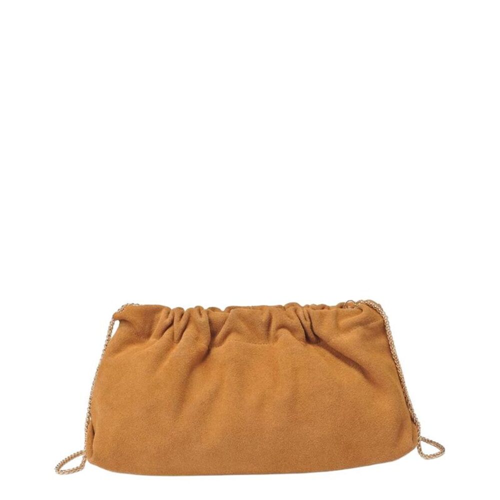Moda Luxe Penelope Leather Clutch, Tan